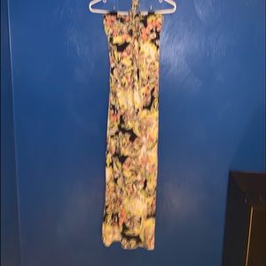 over the neck strap maxi dress